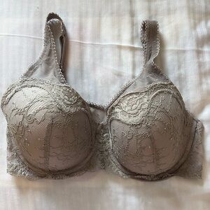 Victoria Secret Dream Angels Demi Lace & Dot Mesh Demi Bra - 32DDD, 32F